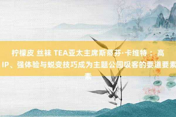 柠檬皮 丝袜 TEA亚太主席斯蒂芬·卡维特 ：高 IP、强体验与蜕变技巧成为主题公园吸客的要道要素