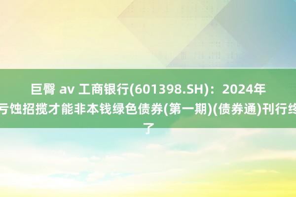 巨臀 av 工商银行(601398.SH)：2024年总亏蚀招揽才能非本钱绿色债券(第一期)(债券通)刊行终了