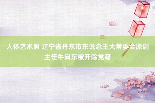 人体艺术照 辽宁省丹东市东说念主大常委会原副主任牛向东被开除党籍