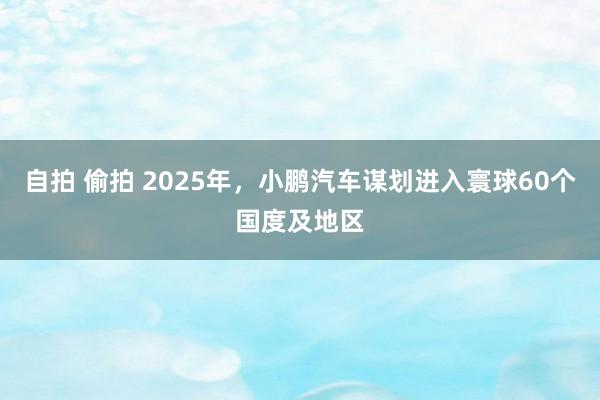 自拍 偷拍 2025年，小鹏汽车谋划进入寰球60个国度及地区