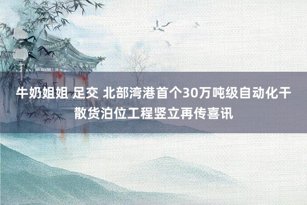 牛奶姐姐 足交 北部湾港首个30万吨级自动化干散货泊位工程竖立再传喜讯