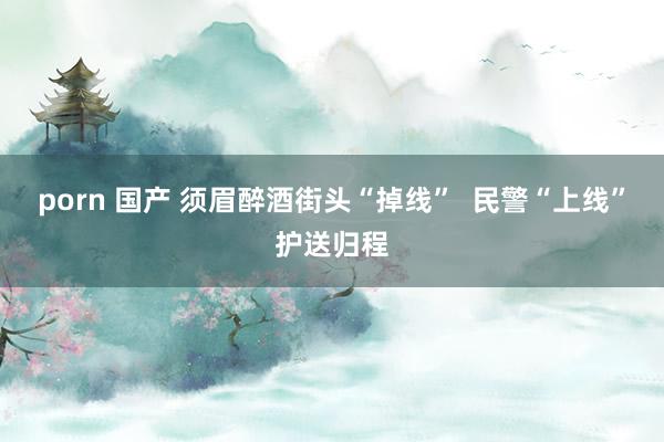 porn 国产 须眉醉酒街头“掉线”  民警“上线”护送归程