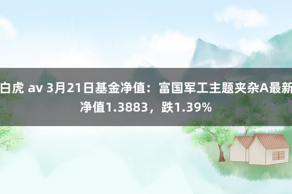 白虎 av 3月21日基金净值：富国军工主题夹杂A最新净值1.3883，跌1.39%