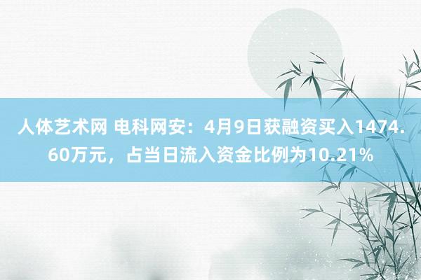 人体艺术网 电科网安：4月9日获融资买入1474.60万元，占当日流入资金比例为10.21%