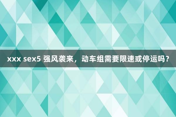xxx sex5 强风袭来，动车组需要限速或停运吗？