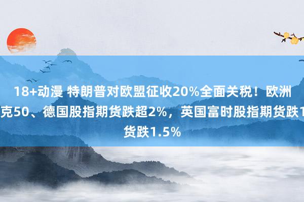 18+动漫 特朗普对欧盟征收20%全面关税！欧洲斯托克50、德国股指期货跌超2%，英国富时股指期货跌1.5%