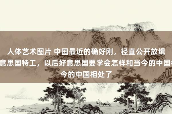 人体艺术图片 中国最近的确好刚，径直公开放缉3名好意思国特工，以后好意思国要学会怎样和当今的中国相处了